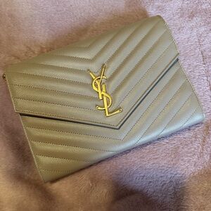 AUTHENTIC BRAND NEW YSL Cassandre Matelassé Pouch w/wrist strap includes dustbag